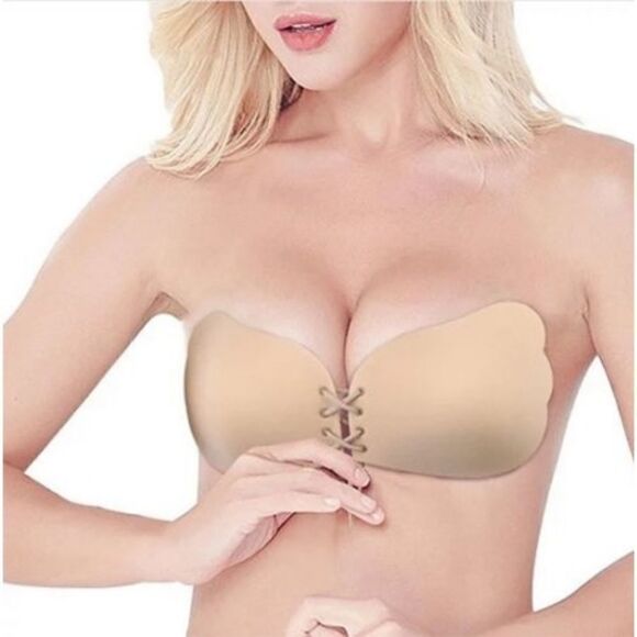 Feel Free Bra Strapless Drawstring Push Up - Picture 1 of 5